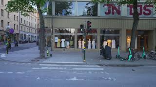 Sweden, Stockholm, evening walk from Odenplan to Norra Bantorget