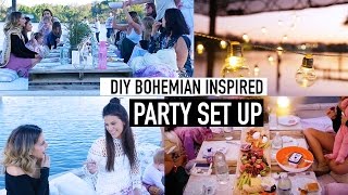 DIY BOHEMIAN INSPIRED BIRTHDAY PARTY SET UP