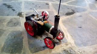 A Mamod live steam Traction engine