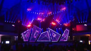 PRG Stage Laser Show at Prolight\u0026Sound / Musikmesse 2015 | RTI Lasers, Laserworld Group