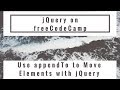 Clone an Element Using jQuery, jQuery in freeCodeCamp