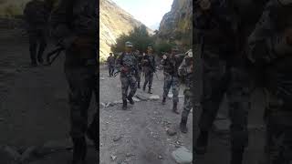 Armed Police Force APF Patrolling Nepal's border Side