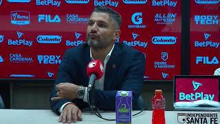 Rueda de prensa de Atlético Nacional tras su partido con Santa Fe