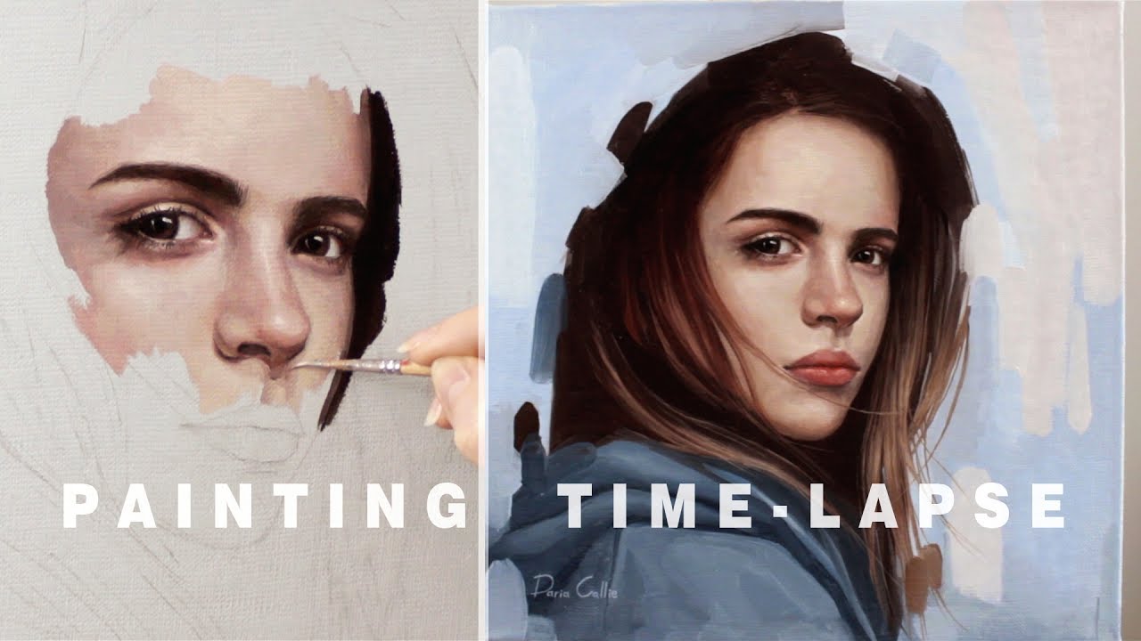 Portrait Painting Time Lapse Oil Painting Youtube