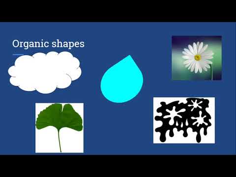 What does organic shape mean?