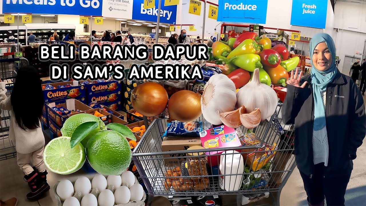 BELANJA BARANG DAPUR DI SAMS CLUB AMERIKA BERSERTA HARGA|POKOK BUNGA ...