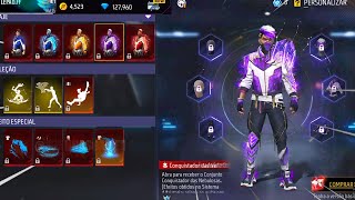 RECARREGUEI 10000 DIAMANTES NA CONTA DO INSCRITO HUMILDE DO FREE FIRE💎GANHEI 12 PACOTES LENDÁRIOS 😱