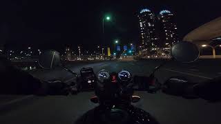 夜、走る（豊洲ぐるり公園等・CB400SF）