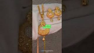 1 gram gold plated chain and pendent/one gram gold jewellery with price/chain pendant with price