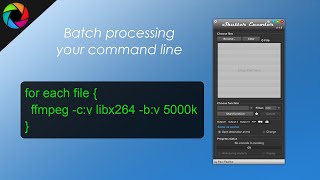 Batch process ffmpeg command line