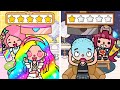 5 Stars Hair Salon VS 1 Star Hair Salon 🌟💇‍♀️💇🏼‍♀️ Sad Story | Toca Life World | Toca Boca