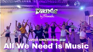 Junior Songfestival - Alle We Need is Music | Dance Video | Kids