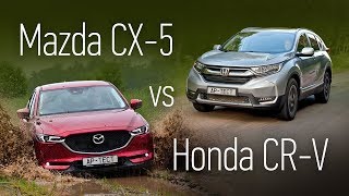 Mazda CX-5 или Honda CR-V? Сравнительный тест на асфальте и бездорожье