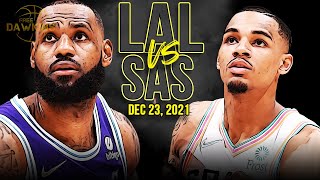 Los Angeles Lakers vs San Antonio Spurs Full Game Highlights | Dec 23, 2021 | FreeDawkins