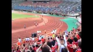 選手と勝利のcome on Rosso２０１２０９１７　対大分トリニータ