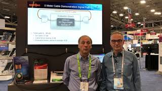 SC18 eSilicon Samtec 7nm 56Gbps long reach SerDes over 5-meter cable demo intro