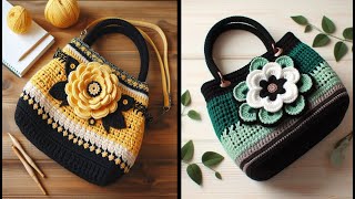 BOLSO TEJIDO / MODELOS CROCHET  EN TENDENCIA/ Hermosas Bolsos  -- CARTERAS  Tejidas