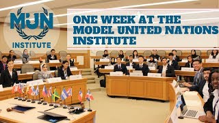 One Week at the Model United Nations Institute