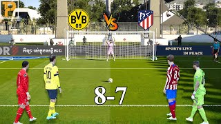 Dortmund vs Atletico Madrid [ Longest Penalty Shootout]  eFootball™ PC Gameplay #penalty