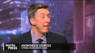 Beat The Press: NYT Anonymous Sources