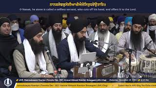 014 Bhai Sangatren Singh Jee Ludhiana RaensabaayeeKeertan TorontoDec2021 Annual AkhandKeertanSmaagam