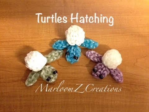 Rainbow Loom Baby Sea Turtle Hatching - Charm Rainbow Loom Baby Sea Turtle Hatching - Charm