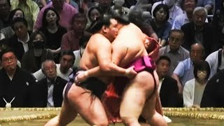 Natsu Basho 2024 Day 12 Hoshoryu vs Mitakeumi