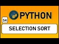 selection sort in python