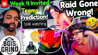 Jonathan Raid Gone Wrong🤣 BGIS Grind Week 4 Invited Teams...🚨 Mazy Prediction