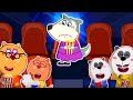 Don't Be Sad! Mommy at the Movies | Series About Mommy Wolf Family | Cartoon for Kids