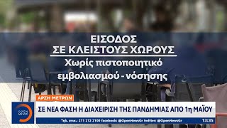 Άρση μέτρων: Σε νέα φάση η διαχείριση της πανδημίας από 1η Μαΐου