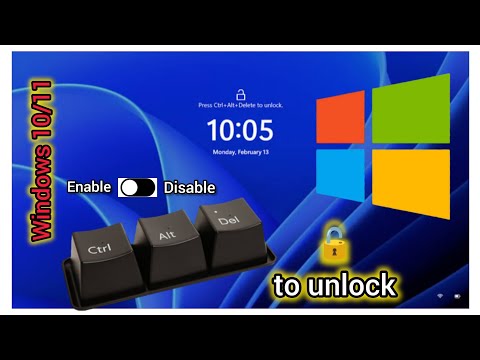 How to Enable or Disable CTRLAltDel Secure Logon in Windows 11/10  how to enable alt ctrl delete