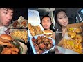 TikTok Mukbang compilation 33| Wingstop,Taco Bell , raising canes & more