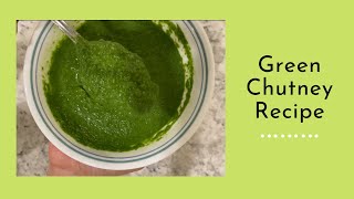 The Perfect Green Chutney  | Aroma Island Style