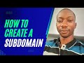 How to create a subdomain in cPanel