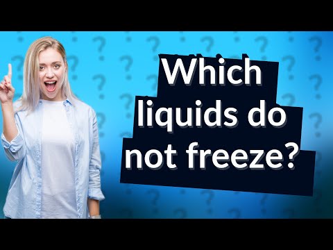 What type of material does not freeze?
