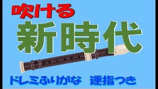 新時代 アルトリコーダー ドレミ運指つき