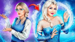 Bullied Elsa quickly transforms into a beautiful and popular girl!