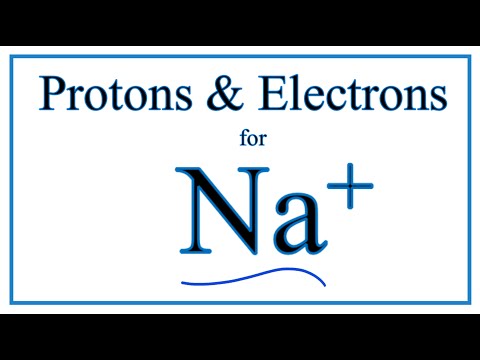 How many electrons does Na+ ion have?