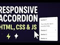 PART 1 - Accordion Made Easy! Responsive FAQ Section Tutorial
