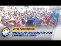 Saat Puasa, Warga Masih Berdesakan Antre Beras