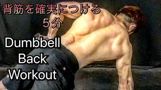 背筋を確実につける５分で逝く[Back Workout]家でもできる