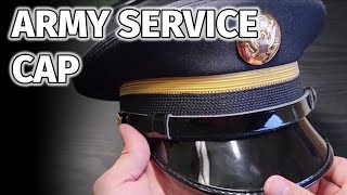 How to Attach Cap Device to Army Blue Service Cap - Dress Blues - ASU Enlisted Service Cap Review