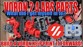 VORON 2.4 3D Printer - Printed parts!  ABS isn't easy to find.
