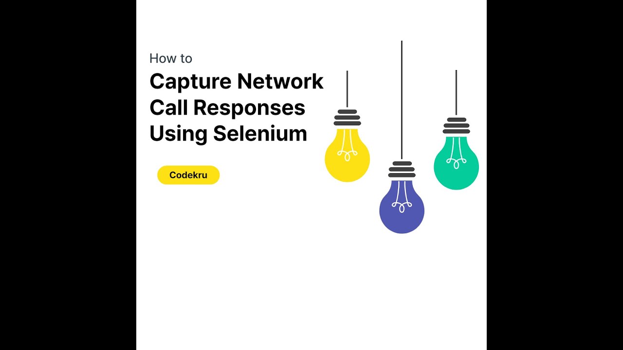 How To Capture The Network Call Responses Using Selenium Java Chrome