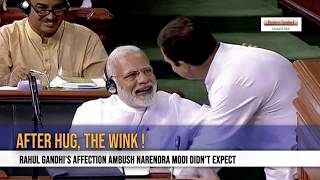 No Confidence Motion: Rahul Gandhi's hug and wink that Narendra Modi didn't expect