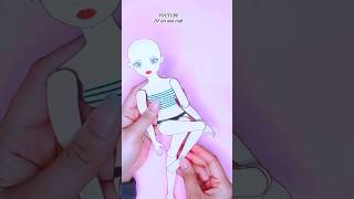 DIY paper doll with moving parts / paper toy / art and craft #shorts #youtubeshorts #shortvideo