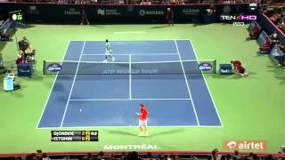 Novak Djokovic Vs Denis Istomin R3 ROGERS CUP MONTREAL 2013