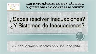 Inecuaciones y Sistemas de Inecuaciones (1)