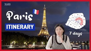 2023 Paris Travel Perfect Itinerary for a Full Week - first time going to Paris? Watch this guide ✈